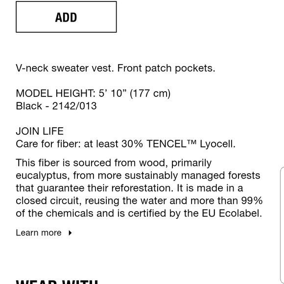 ZARA Pocket Knit Sweater Vest - Picture 6 of 6